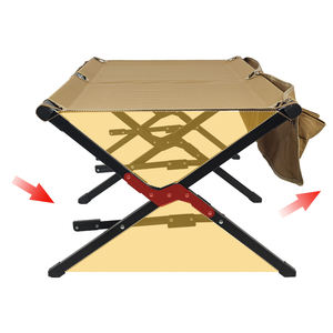 Cama de Campaña Plegable Portátil, Resistente y Ligera, con Logotipo Personalizado, para Viajes y Actividades al Aire Libre, con Bolsillo Lateral - Product Image 3