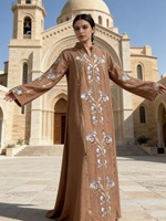 Abaya de fête pour femme 2026, Kaftan Jalabiya élégant, Robe longue musulmane de Dubaï, Caftan marocain, Robe longue Abayas pour le Ramadan