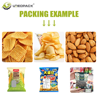 Machine d'emballage VFFS UMEO 14 à scellage arrière, pneumatique automatique en acier inoxydable SS304, pour granulés, noix, snacks, pop-corn, chips, aliments pour animaux de compagnie, sachets de 1 à 10 kg