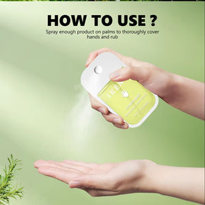 Desinfectante de manos táctil con logotipo personalizado de marca OEM, venta al por mayor, desinfectante de manos con sabor a fruta, perfume en espray para lavar a mano - Product Image 2