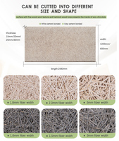 Panneau acoustique en laine de bois, panneau d'absorption acoustique, panneau mural en fibres de ciment pour isolation phonique, panneau en laine de bois
