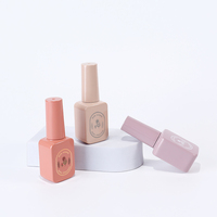 9ML OEM/ODM Uso Industrial UV LED Esmalte de Uñas con Pincel, Botella de Vidrio Transparente Esmerilado para Cosméticos