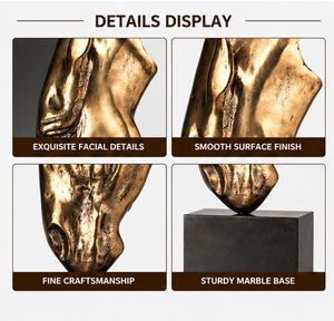 Escultura de Cabeza de Caballo Abstracta en Bronce Antiguo BSA, Busto de Caballo Artístico Fundido <span class=keywords><strong>a</strong></span> Mano para Mesas, Oficinas, Villas y Hoteles - Product Image 3