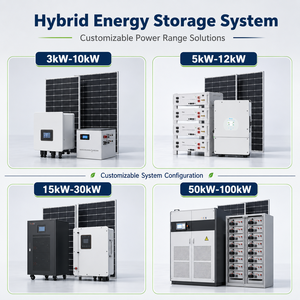 ระบบพลังงานแสงอาทิตย์แบบออฟกริด 10KW 30KW 50KW ชุดแผงโซลาร์เซลล์สำหรับบ้าน 3000W 5000W 10KW ระบบไฮบริดแบตเตอรี่พลังงานแสงอาทิตย์สำหรับใช้ในฟาร์ม - Product Image 2