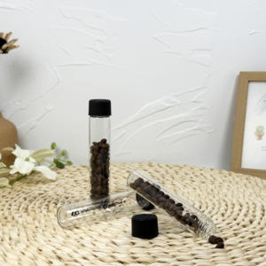 Borocilidate CR Cap <b>Glass</b> Tube 25ml 30ml 50ml 70ml 80ml Hemp Flower <b>Glass</b> Vial <b>Bottle</b> <b>With</b> Child Proof <b>Lid</b> - Product Image 1