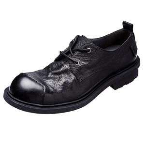 Zapatos Casuales de Cuero para Hombre, Hechos en Italia, con Punta Redonda, Elegantes y Sencillos, Zapatos de Vestir y Oxfords de Cuero para Hombre - Product Image 5