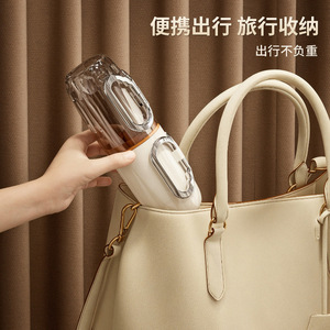 Travel Toothbrush Holder With Mouthwash Cup Foldable Storage Box For Travel Transparent Gray Brown White Creamy Black Pet - Product Image 3