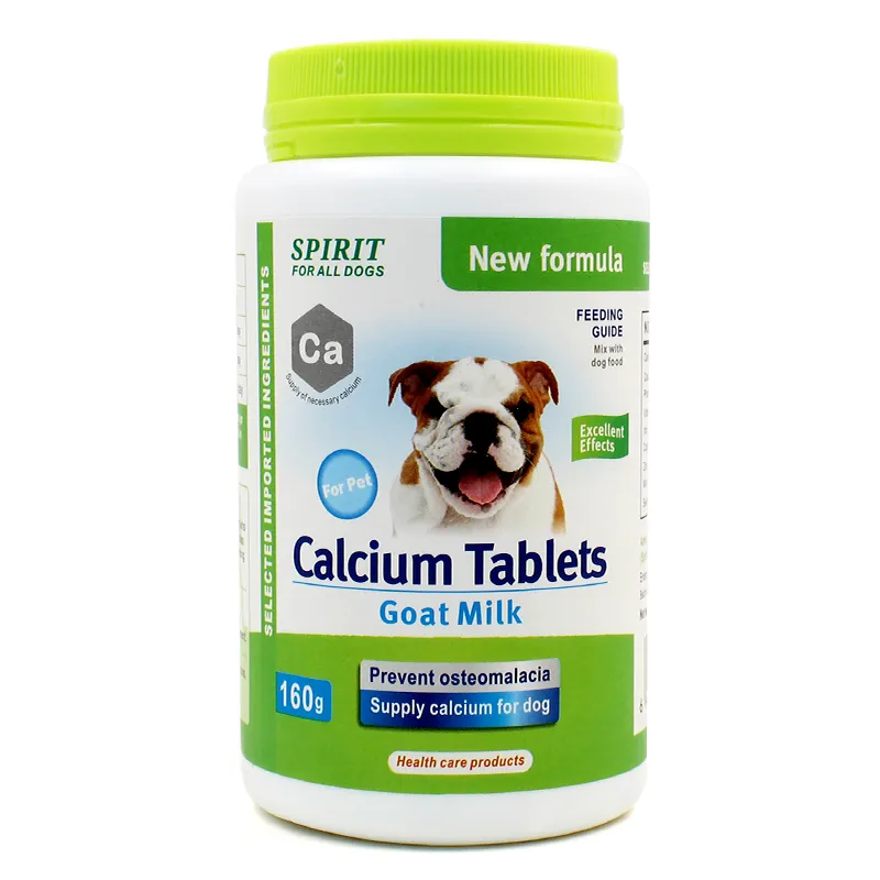 Tablet kalsium susu kambing anjing, Label pribadi suplemen sendi alami Senior multifungsi alergi hewan peliharaan kucing anjing Kesehatan
