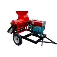 Machine à décortiquer le sorgho, le millet, le maïs, le soja, le maïs, moteur diesel PTO de tracteur