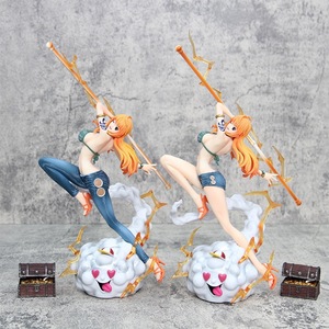 Figurine d'anime en PVC <span class=keywords><strong>de</strong></span> 30 cm, Nami avec effet <span class=keywords><strong>de</strong></span> <span class=keywords><strong>foudre</strong></span> nuageuse <span class=keywords><strong>de</strong></span> <span class=keywords><strong>Zeus</strong></span>, statue <span class=keywords><strong>de</strong></span> collection avec boîte, vente en gros - Product Image 3