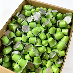 Green Tea <b>Powder</b> Capsule Single Serve Coffee Pod Style Green Color <b>Compact</b> Design for Convenient Use - Product Image 2
