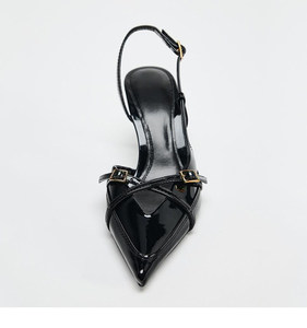 ZA2026 Nouvelle collection Printemps – Escarpins à talon aiguille et bout pointu, mules élégantes polyvalentes, sandales à talon haut avec bride cheville - Product Image 2