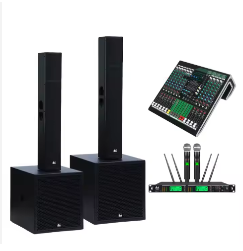 Sound  Indoor/Outdoor Speaker 18inch Powered Subwoofer LA System Two-Way Speaker Line Array Column 900W Active Subwoofer