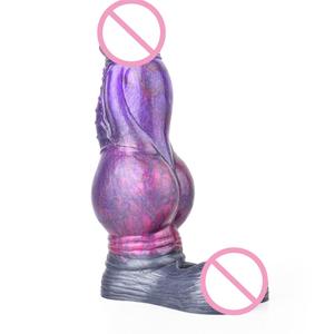Funda para Pene de Silicona Suave Reutilizable, Diseño de Perro Alienígena, Funda Realista para Pene, Extensión para Agrandar el Pene para Hombres, Precio al por Mayor - Product Image 1