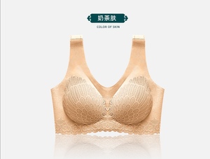 Hermosa <span class=keywords><strong>sin</strong></span> costuras de encaje respirable lencería Sexy mujer sujetadores Push Up - Product Image 6
