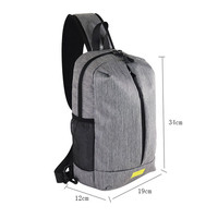 Bolsos de Pecho de Nailon Personalizados, Impermeables, con Logotipo Personalizado, Deportivos, de Moda, para Senderismo, con Cierre de Cremallera