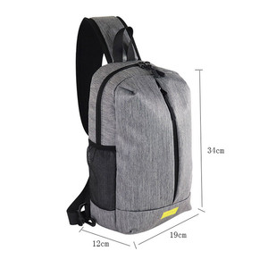 Bolsos de Pecho de Nailon Personalizados, Impermeables, con Logotipo Personalizado, Deportivos, de Moda, para Senderismo, con Cierre de Cremallera - Product Image 3