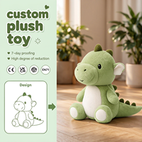 Peluche personnalisée Dragon, animal en peluche sur mesure, dragon mignon à partir de votre dessin, design IA, cadeau doux et mignon, décoration Kawaii pour la maison