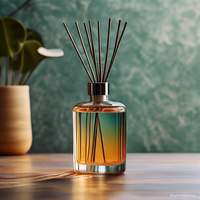 Haute qualité 100ml 150ml 200ml diffuseur de dégradé de couleur bouteilles d'aromathérapie parfum vide bouteilles de parfum pour la maison sérigraphie