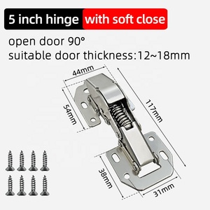 5 inch ếch Cầu giấu mềm đóng bản lề 90 độ thủy lực cho tủ bếp cho bệnh viện trường học & sử dụng phòng ngủ - Product Image 2