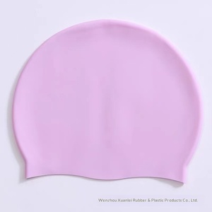 <span class=keywords><strong>Gorro</strong></span> de Natación de Silicona de Color Sólido para Adultos, Disponible al por Mayor, Se Adapta a la Forma de la Cabeza - Product Image 3