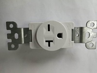 Prise murale robuste Barep 250 volts 20 ampères 2 prises NEMA 6-20R résistante aux manipulations pour usage résidentiel/général UL498
