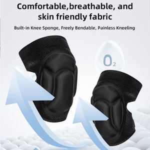 Protège-jambes en polyester épaissi, absorption des chocs, design antidérapant, protection multisports, respirant, coupe-vent, léger - Product Image 6