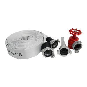 מחיר טוב 2 "x20m אש אש צינור קרב רוסי צימוד זרבובית אש מים שטוחים זולים ציוד כבאים - Product Image 1