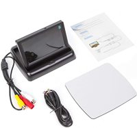 Mini Pantalla de Monitor plegable Digital de 4,3 pulgadas para coche, camión, vehículo, vista trasera, Kits de estacionamiento inverso, pantalla LCD