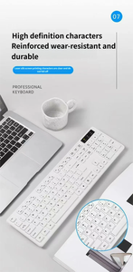 Manufacturer White Full <b>Keyboard</b> 104 Keys Big Size Silent Wired Typing <b>Keyboard</b> Arabic Typing Wired <b>Keyboard</b> - Product Image 6