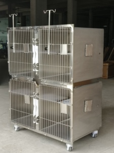 Jaulas Quirúrgicas de Acero Inoxidable para Mascotas para Uso Hospitalario en Clínicas Veterinarias, Ajustables y Reutilizables - Product Image 3