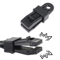 Clip de fixation pour bâche en plastique portable et étanche, accessoires de camping, lot de 4, pour l'extérieur, toutes saisons