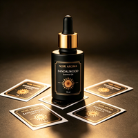 Autocollants en vinyle imperméables adhésifs personnalisés TEDDY pour l'emballage de flacons cosmétiques, étiquettes pour les soins de la peau, les parfums, les rouges à lèvres