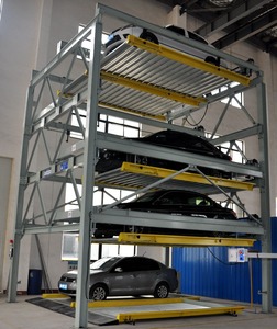 Système de stationnement en puzzle à deux étages Tabitha Steel, commande par bouton motorisée, capacité de charge de <span class=keywords><strong>9</strong></span> voitures 2000 kg, certifié CE - Product Image 1