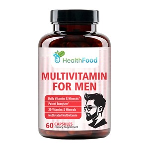 Multivitamines pour hommes en capsules, directement de l'usine, avec vitamine A, folate et biotine, pour soutenir l'énergie et la vitalité, complément vitaminique - Product Image 1