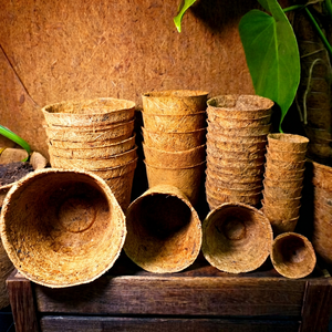 Natural Coconut Fiber Classic Vintage <b>Plant</b> Pots Biodegradable Lightweight Eco-Friendly Planters (Custom Size Cm) - Product Image 1