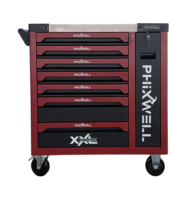 Promotion 2026 : Chariot d'atelier à 7 tiroirs et 7 plateaux, grande capacité, pour 319 outils, en stock, expédition rapide