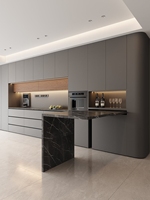 Meuble de rangement pour verres à vin sur mesure, grand format, style moderne, pour salon, en bois, panneaux en mélamine, aluminium, respectueux de l'environnement