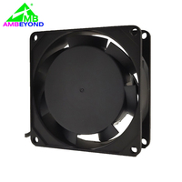 Ventilateur de refroidissement axial AC OEM d'usine 8025 80x80x25mm 110V 220V à faible bruit avec roulement à billes pour armoire et ventilation d'échappement
