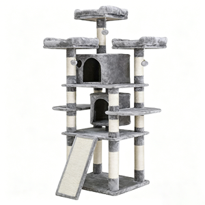 <span class=keywords><strong>Arbre</strong></span> <span class=keywords><strong>à</strong></span> <span class=keywords><strong>chat</strong></span> en bois gris extra large de luxe en gros - Product Image 3