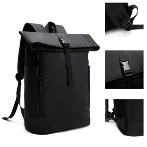 16" Large Waterproof <b>Backpack</b> men's roll top outdoor waterproof <b>laptop</b> <b>backpack</b> work commuting travel large capacity bag - Product Image 1