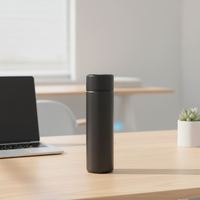 Bouteille d'eau isotherme intelligente en acier inoxydable 500 ml avec capteur LED