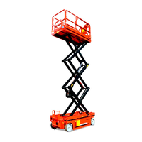 Tables élévatrices mobiles électriques à ciseaux hydrauliques Uni-Silent 230 kg en acier allié, hauteur de levage max. 9,8 m, 3-5 m/min, pour travaux en hauteur