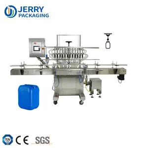 JERRYPACK JOF-8 50ml-2000ml Eight Nozzles Automatic Equal Level Overflow Oil Filling Machines