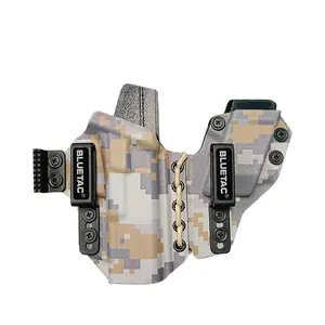 Bluetooth taktis IWB Kydex Gun sarung pistol tersembunyi membawa kantong Mag terintegrasi di dalam ikat pinggang sarung pistol