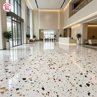 Marche et Contremarche d'Escalier en Pierre Artificielle Terrazzo Polie, en Pierre Technologique, pour Villas et Escaliers Commerciaux