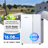DAH Koper Harga Pabrik Stok 314Ah 200A Maks Aerosol Perlindungan Kebakaran Penyimpanan Energi Off-grid Baterai Surya Baterai Rumah Tangga