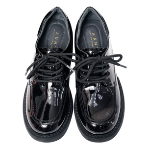 Ann'S lujo charol plataforma tacón grueso negro Oxford vestido señoras mocasines para mujer zapatos de plataforma señoras mocasines - Product Image 3