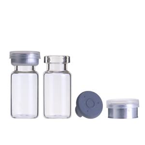 2ml Clear Empty <b>Mini</b> Vial Tubular Glass <b>Bottle</b> With Matte Silver Cap - Product Image 4