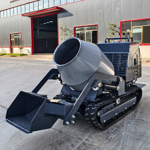 Nouveaux produits 300L Mini <span class=keywords><strong>bétonnière</strong></span> à chenilles avec contrôle hydraulique Assis petit camion à benne basculante à vendre - Product Image 1